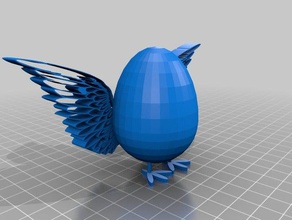 egg wings 3d printing 3d print model - Mito3D