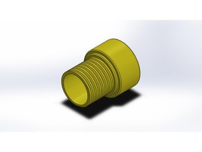 25mm male female pop bottle adapter learning 3d print model - Mito3D