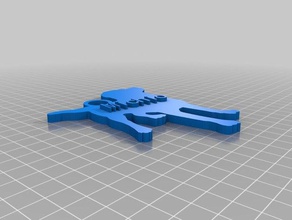 michio keychains customized 3d print model - Mito3D