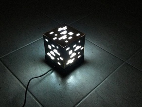 minecraft block lamp decor night light 3d print model - Mito3D