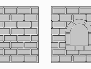 kale duvarları binalar ve yapılar buildacastle sanal kumdan duvar pencere 3d print model - Mito3D