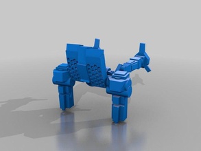 mech warrior de modèle des robots makevr 3d print model - Mito3D