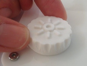 brightness knob parts potentiometer 3d print model - Mito3D
