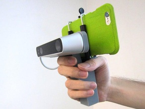 iphone 5 6 structure sensor grip camera handle infrared mount tripod 3d print model - Mito3D