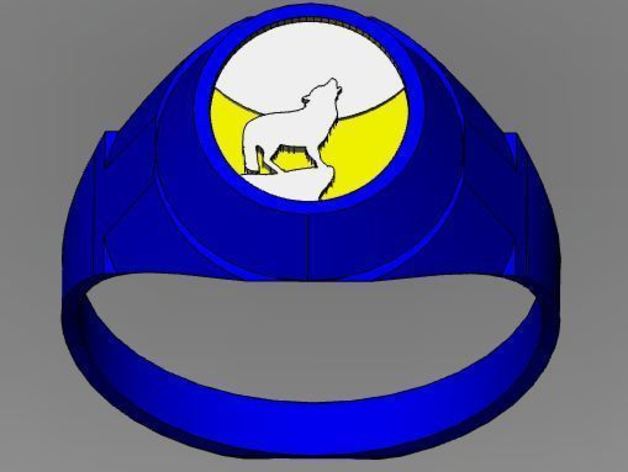 wolf ring other 3D print model - Mito3D