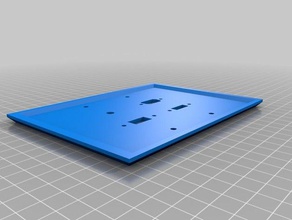 my customized square wall plate cover customizer - wally replacement parts 3d print model - Mito3D