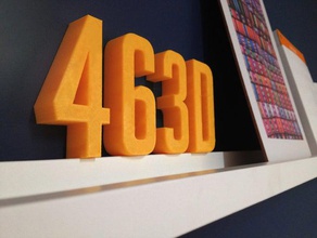 463d 3d printing decor decoration letter letters orange 3d print model - Mito3D