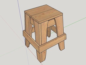 pallet chair 3d print model - Mito3D
