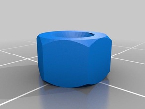 m5 tuerca hexagonal de 8 mm partes personalizado 3d print model - Mito3D