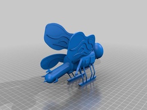 dragonfly helicopter vehicles nature 3d print model - Mito3D