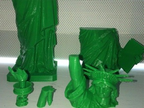 statue liberty - repaired buildings & structures 123d catch design 3d printing art autodesk building engineering famous flashforge creator pro makeredchallenge netfabb seetheworld sketchup structure usa 3d print model - Mito3D