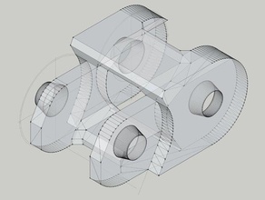 drag chain link 3d printer parts 3d print model - Mito3D