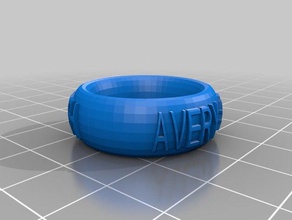 avery ccfh anneau de bracelet la couronne chose mode personnalisé 3d print model - Mito3D