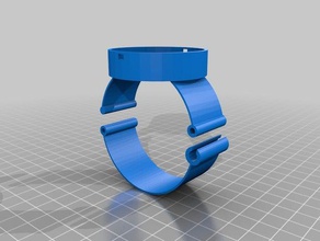 lilypad arduino bracelet titulaire à l'aide de l'agrafe le bricolage 3d print model - Mito3D