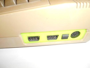 commodore 64 yedek bağlayıcı plaka bilgisayar c64 komodor retro 3d print model - Mito3D