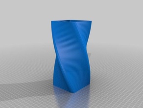 vase carr spirale décor personnalisé 3d print model - Mito3D