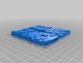 scattered stone work bricks toy & game accessories brick dnd dungeons dragons openforge rubble ruins tabletop terrain tile warhammer 3d print model - Mito3D