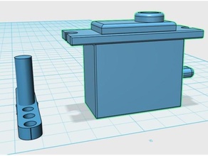 servo kukla w dönme 22x11x20 mm r c araçlar 9g 3d print model - Mito3D