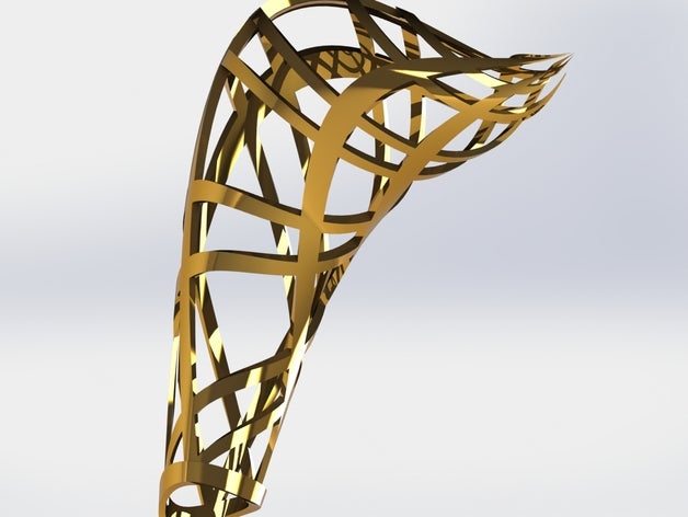 fiamma trofeo top sculture in ottone il 3D print model - Mito3D