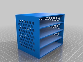 il mio personalizzati, scatola cassetto hex modello lati i contenitori su misura 3d print model - Mito3D