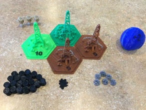 petrol springs catan yazdırılabilir seti 3d oyunlar ekleyin tahta oyunu oyun yağ reprap yerleşimciler karo 3d print model - Mito3D