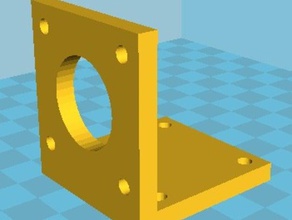 nema 17 stepper motor mount mounting holes diy 3d print model - Mito3D