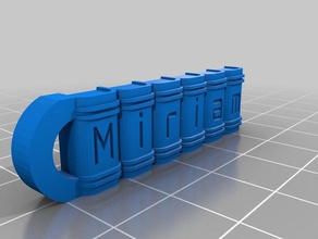 miriam llavero Schlüsselanhänger kundengebundene 3d print model - Mito3D