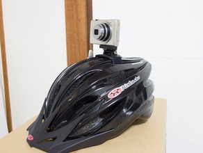 support de caméra casque vélo la vélos le mont 3d print model - Mito3D