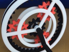 planetary gear toy mechanical toys 3d print model - Mito3D