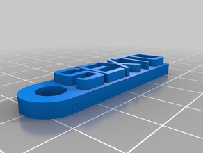 llavero tercero organización personalizado 3d print model - Mito3D