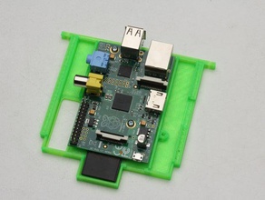 o módulo eletrônico do chassi de framboesa com base robôs robótica raspberry pi 3d print model - Mito3D