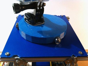 piattaforma rotante attuatore ad esempio timelapse fotografia la fotocamera gopro 3d print model - Mito3D
