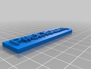 fabtotum Anahtarlık 3d yazıcı aksesuarları tasarım 3d print model - Mito3D