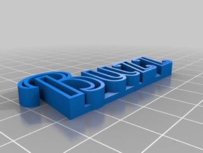 meine angepasste text-Speicherung-buzz sml Skulpturen kundengebundene 3d print model - Mito3D