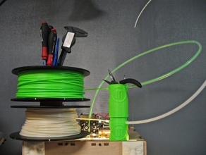 filament guide stacker other openscad parametric spool featured 3d print model - Mito3D