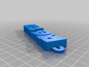 my customized iamburny's text - preston organization 3d print model - Mito3D