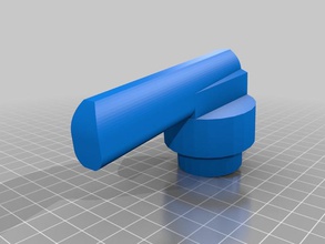 window handle 8mm square axis other 3d print model - Mito3D
