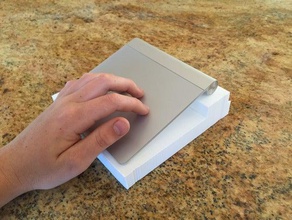 apple magic trackpad caso duro + ergonomía equipo 3d print model - Mito3D