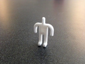 winzig kleine Mann Menschen Abbildung wenig einfach klein 3d print model - Mito3D