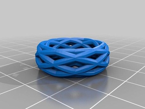 my customized ring bracelet crown thing 17mm fashion 3d print model - Mito3D
