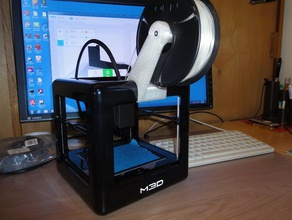 m3d bobby soporte de bobina Impresora 3d accesorios la filamento 3d print model - Mito3D