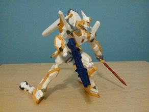 knightmare frame z-01 lancelot modello di robot anime articolato palla presa mech mecha 3d print model - Mito3D
