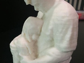 father daughter hug people kids 3d print model - Mito3D