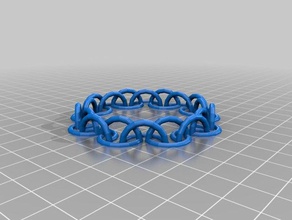 my customized half circle chain bracelet bracelets 3d print model - Mito3D