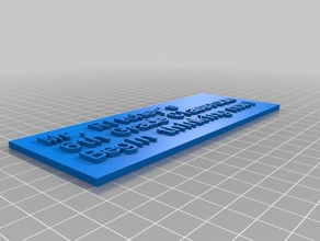 meine angepassten benutzerdefinierten Namen Platte kundengebundene 3d print model - Mito3D