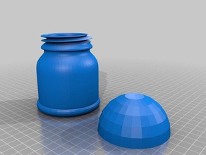 screw container bottle containers robertuskeers-yahoocom 3d print model - Mito3D