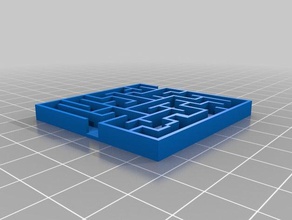 il mio personalizzato labirinto 2d art su misura 3d print model - Mito3D