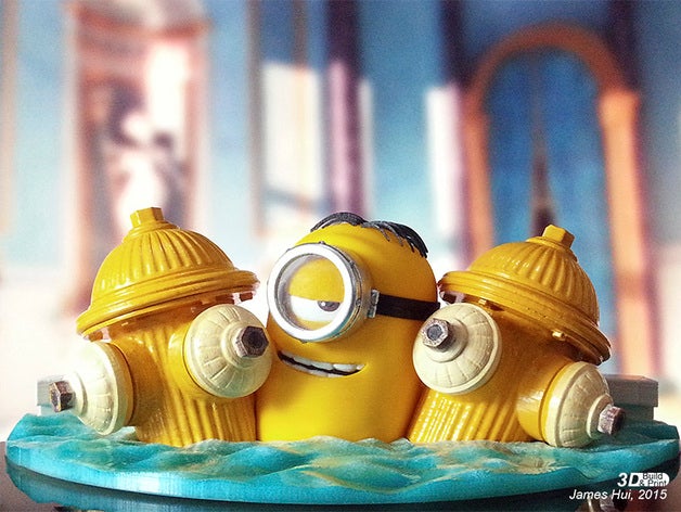 minion stuart vasca idromassaggio febbre le creature la banana idrante serventi 3D print model - Mito3D