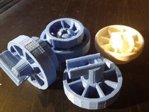 rueda lavavajillas - lave-vaisselle roue pièces un 3d print model - Mito3D