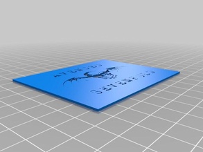 avenged sevenfold-Schablone Kunst tools angepasst 3d print model - Mito3D